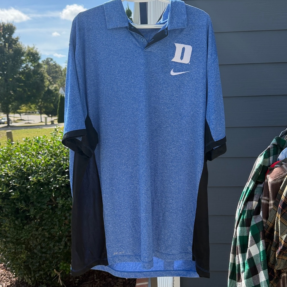 Nike DukeBlue and Black Polo Shirt